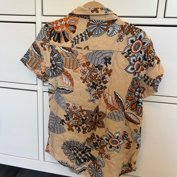 Denim and Flower floral button shirt size 8 - Picture 4 of 4